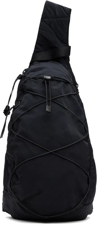C.p. Company Navy Nylon B Crossbody Backpack In 888 Total Eclipse