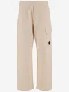 C.p. Company Sweatpants Cargo Pant In Diagonal Raised Fleece Clothing In Neutral