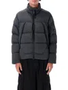 C.p. Company Nycra Quilted Puffer Jacket With High Collar In Black