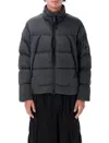 C.p. Company Nycra-r Hooded Down Jacket In Black
