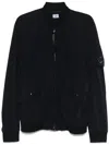 C.p. Company Black Lens Bomber Jacket In Blue