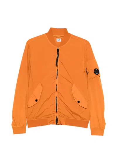 C.p. Company Nycra-r Bomber Jacket In Orange