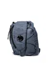 C.p. Company Nylon Backpack With Adjustable Shoulder Straps In Blue
