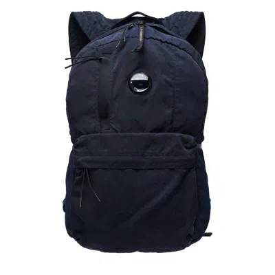 C.p. Company Navy Nylon B Lens Backpack In Total Eclipse 888