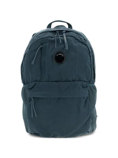 C.p. Company Nylon B Travel Backpack Adjustable Straps In Blue
