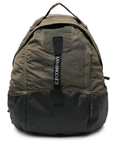C.p. Company Nylon B Rounded Backpack In Green