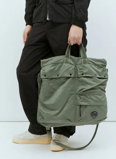 C.p. Company Nylon B Tote Bag In Green