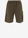 C.p. Company Chrome-r Cargo Shorts In Green