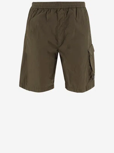 C.p. Company Chrome-r Cargo Shorts In Green