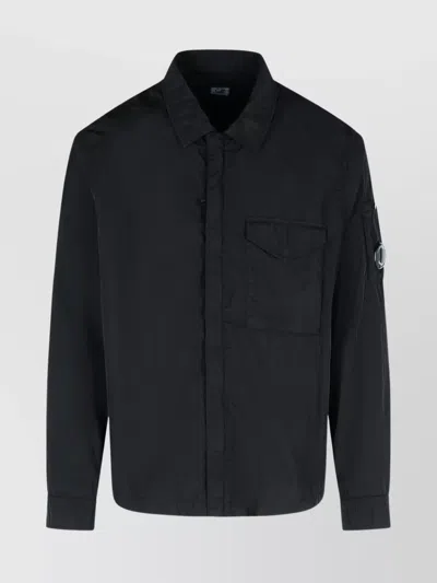 C.p. Company Nylon Jacket With Arm Patch Detail