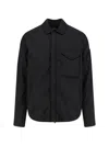 C.p. Company C.p.company Black Chrome-r Polyamide Overshirt In Black