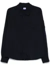 C.p. Company Nylon Overshirt In Blue