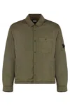 C.p. Company Lens-detail Padded Shirt Jacket In Brown