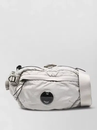 C.p. Company Nylon Waistbag Adjustable Strap Buckle Handle In Gray