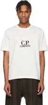 C.p. Company C.p.company T-shirt With Logo In 103 Gauze White