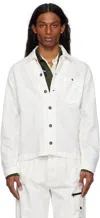 C.p. Company Off-white Cotton Linen Lens Overshirt In 103 Gauze White