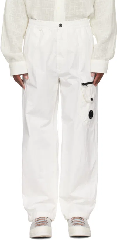 C.p. Company Off-white Microreps Boxy Cargo Lens Pants