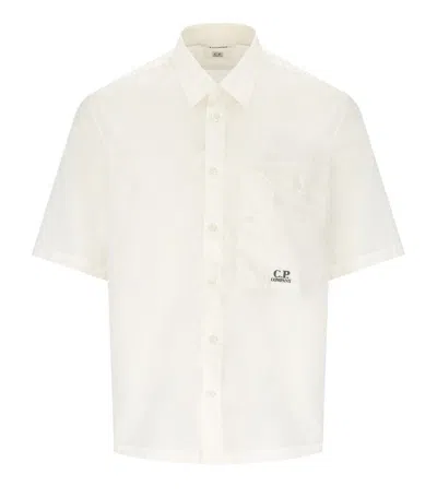 C.P. COMPANY C.P. COMPANY OFF-WHITE SHIRT WITH POCKET