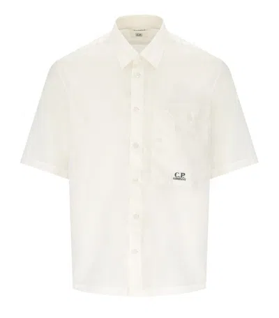 C.p. Company Off-white Shirt With Pocket