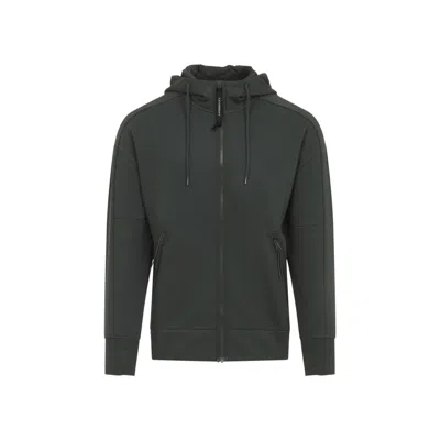 C.P. COMPANY C.P. COMPANY OPEN GREY COTTON HOODIE