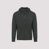 C.p. Company Goggle Hooded Sweatshirt With Zippered Pockets In Gray