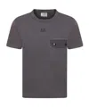 C.p. Company Open-necked Black Shirt In Black