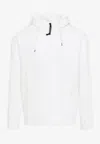 C.p. Company Hooded Sweatshirt With Functional Goggles Detail In White
