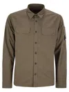 C.p. Company Organic Gabardine Lens Shirt In Beige