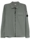 C.p. Company C.p.company Organic Gabardine Full Zip Overshirt In Grey