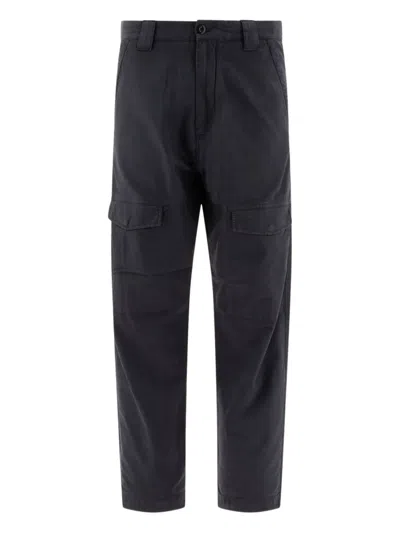 C.p. Company Ottoman Cargo Trousers In Blue