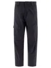 C.p. Company Ottoman Cargo Trousers In Blue