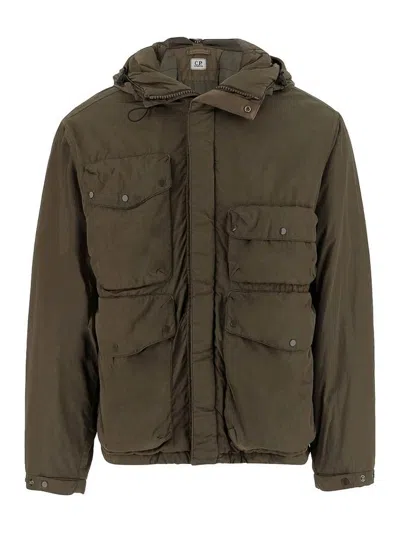C.P. COMPANY CHAQUETA ALCOCHADA - VERDE