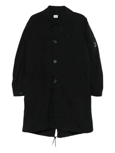 C.P. COMPANY C.P. COMPANY OUTERWEAR LONG JACKET IN TWILL CLOTHING