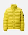 C.p. Company Sleeve-detail Quilted Jacket In Yellow