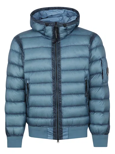 C.p. Company Outerwear Medium Jacket In Dd-shell In Blue