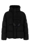 C.p. Company Outerwear Medium Jacket In Eco Chrome-e Mixed 19cmow013a006369m 999 In Black