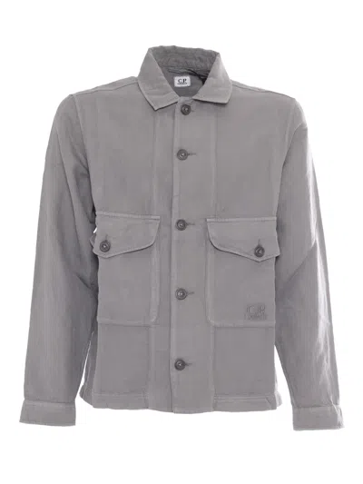 C.p. Company Overshirt - Overshirt In White