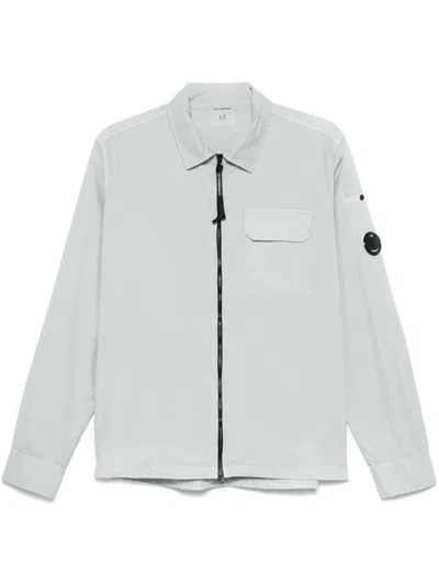 C.p. Company Overshirt Clothing In 800 Blue Fox