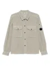 C.p. Company Lens-detail Corduroy Shirt Jacket In Neutral