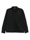 C.p. Company Cp Company Overshirt In Gabardine In Blue
