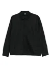 C.p. Company Cp Company Overshirt In Gabardine In Black