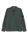 C.p. Company Overshirt In Organic Gabardine Clothing In Gray