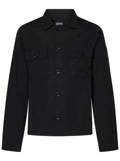 C.p. Company Oversized Shirt In Black Nylon