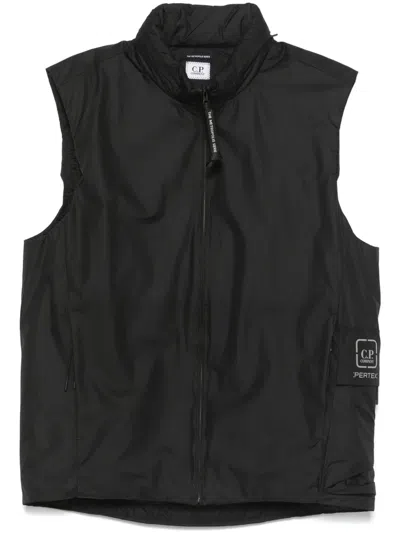 C.p. Company Padded Gilet In Black