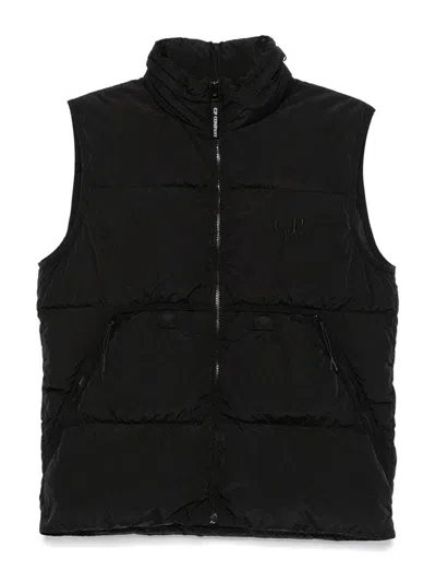 C.p. Company Kids' Padded Gilet In Black