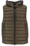 C.p. Company Dd Shell Padded Gilet In Khaki