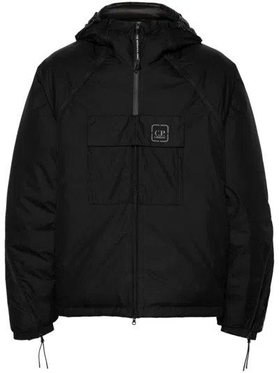C.p. Company Bloom Pertex Hooded Jacket In Black