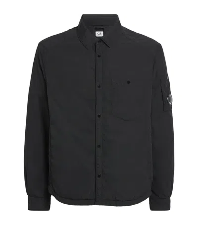 C.p. Company Padded Overshirt In Black