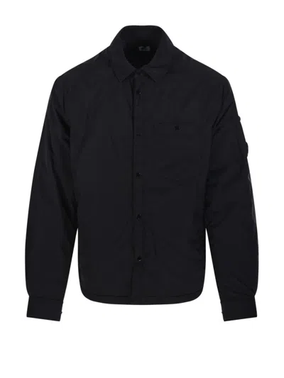 C.P. COMPANY PADDED OVERSHIRT WITH CLASSIC BUTTON-UP