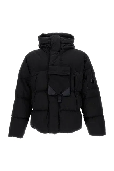 C.P. COMPANY C.P. COMPANY PADDED QUILTED JACKET WITH HIGH COLLAR